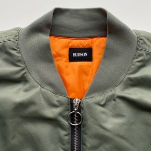 Iconic Hudson Jeans Green Bomber Jacket